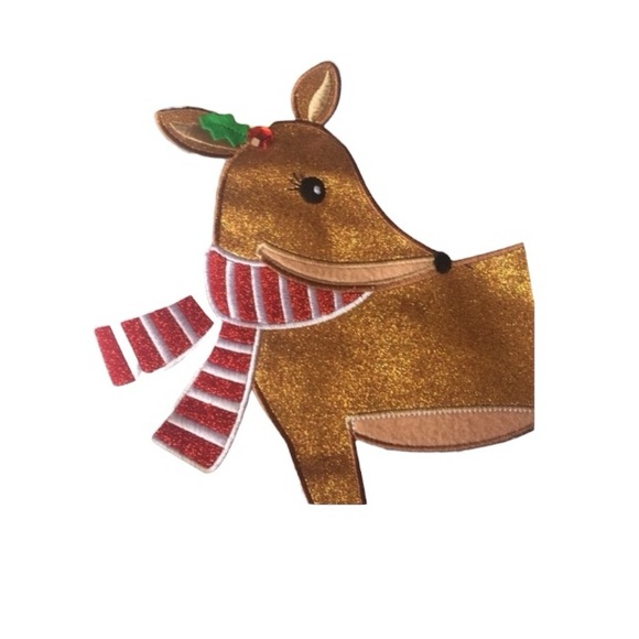 Rare Editions Snow Flakes Reindeer Red Strip Pants  Outfit - Picture 6 of 8